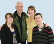 Our Minister and his family - click for a larger picture.